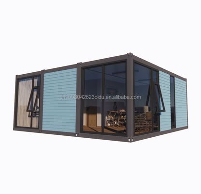 Casa de hotel prefabricada de construcción rápida de 20 pies Modular Contenedor plegable Casa para acampar y jardín plegable