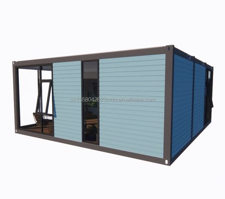 Casa de hotel prefabricada de construcción rápida de 20 pies Modular Contenedor plegable Casa para acampar y jardín plegable