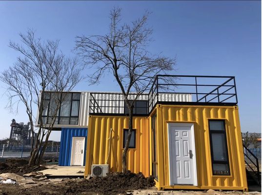 Casa de hotel prefabricada de construcción rápida de 20 pies Modular Contenedor plegable Casa para acampar y jardín plegable