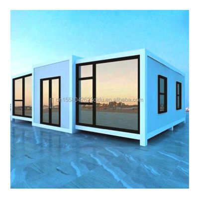 Aluminio de aleación de ventanas de diseño moderno 40 pies 20 pies Prefabricación móvil de contenedores Casa de acero expandible y plegable para exteriores