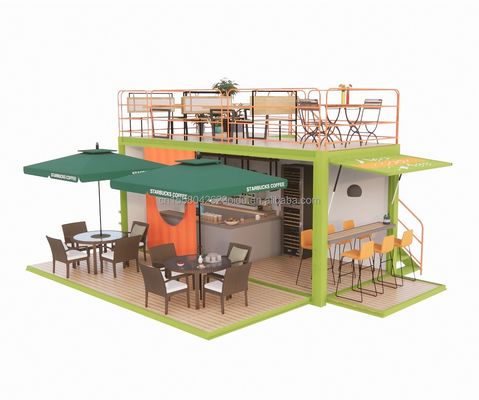 Casa de hotel prefabricada de construcción rápida de 20 pies Modular Contenedor plegable Casa para acampar y jardín plegable
