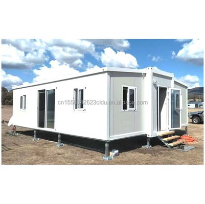 Aluminio de aleación de ventanas de diseño moderno 40 pies 20 pies Prefabricación móvil de contenedores Casa de acero expandible y plegable para exteriores