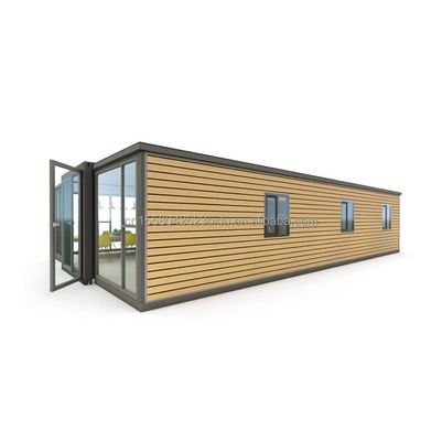 50/75/100mm Panel de sándwich de onda Casa prefabricada de contenedores de 3 dormitorios expandible moderna para hoteles