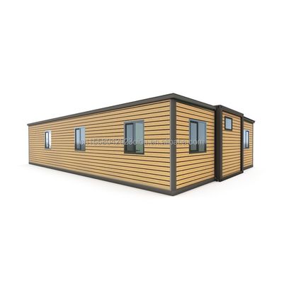 50/75/100mm Panel de sándwich de onda Casa prefabricada de contenedores de 3 dormitorios expandible moderna para hoteles