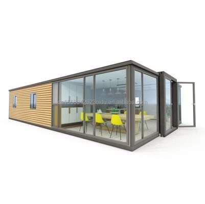 50/75/100mm Panel de sándwich de onda Casa prefabricada de contenedores de 3 dormitorios expandible moderna para hoteles