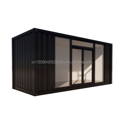 Hotel montado con paquete plano 20 pies contenedor casa móvil marco panel de sándwich y lujosa casa prefabricada con descuento