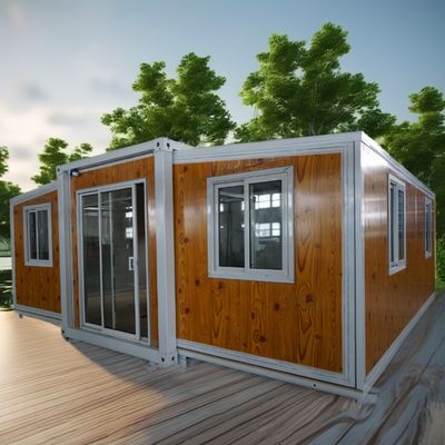 Villa prefabricada de madera 2 3 4 5 dormitorio diseño de color personalizado 20ft 40ft impermeable Prefab Casa de contenedores expandible