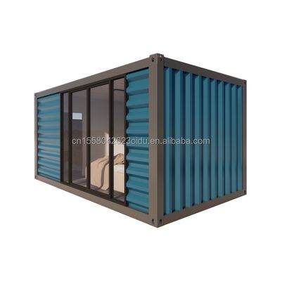 Hotel montado con paquete plano 20 pies contenedor casa móvil marco panel de sándwich y lujosa casa prefabricada con descuento