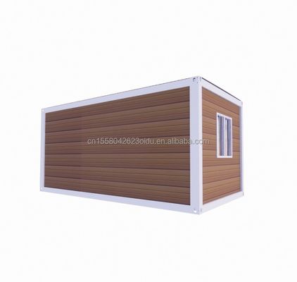 Cuadro de estructura de acero Soldado 20ft Flat Pack Container montado Casa móvil para hotel Casa de jardín sencilla y lujosa