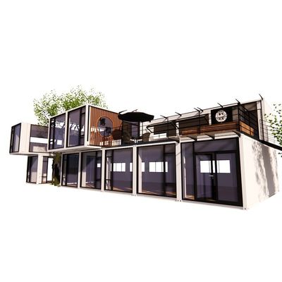 Contenedor Casa móvil Cafetería escolar Embalaje plano con color y diseño personalizados