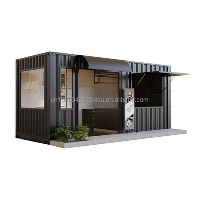 Contenedor de paneles de sándwich prefabricado Restaurante Casa modular de 20 pies 40 pies Casas para envío móvil personalizado Bar en cafeterías