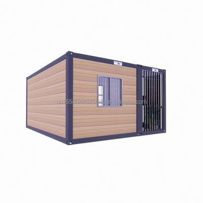 Color personalizado Casa de madera de 20 pies con lujoso jardín Estudio Contenedor de paquete plano y materiales de barra móvil utilizados