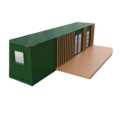 Tubos cuadrados de acero galvanizado utilizados en el diseño moderno portable 20FT 40FT Casa de contenedores para exteriores