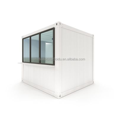 Diseño moderno Baños modulares prefabricados Contenedor portátil exterior de paquete plano hecho de acero y panel de sándwich para tienda 10FT