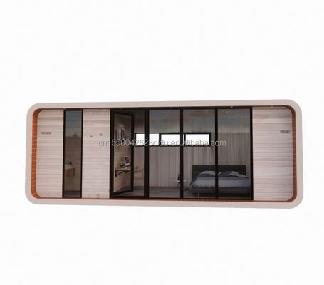 Contenedor de envío modificado 20 pies Casa de madera prefabricada de lujo con cocina baño y sala de contenedores Instalación rápida
