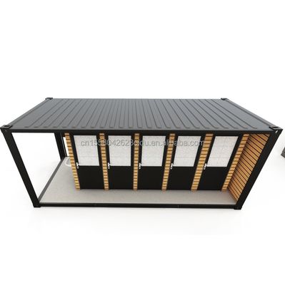 Acero galvanizado doblado 180g Profabricado Moderno de exterior de acero y panel de sándwich Contenedor de envío modificado Contenedor de inodoro