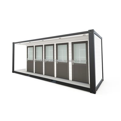 Acero galvanizado doblado 180g Profabricado Moderno de exterior de acero y panel de sándwich Contenedor de envío modificado Contenedor de inodoro