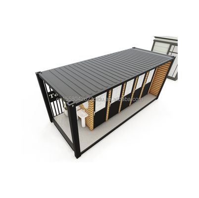 Baño exterior Contenedor de envío modificado estilo 20ft o 40ft Hecho de acero y panel de sándwich con ventanas de aleación de aluminio