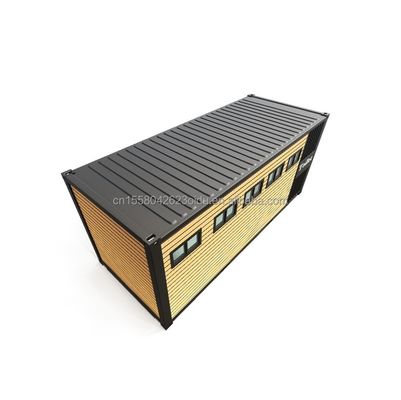 Baño exterior Contenedor de envío modificado estilo 20ft o 40ft Hecho de acero y panel de sándwich con ventanas de aleación de aluminio