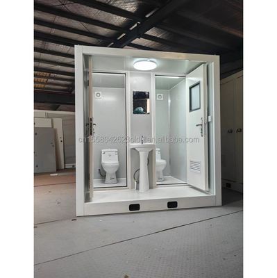 Contenedor de paquete plano para inodoros al aire libre portátiles Modificado Contenedor de envío de acero y panel de sándwich