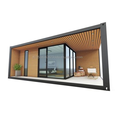 Casa de contenedores prefabricada portátil con dormitorios para exteriores hecha de panel sándwich