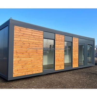 Casa de contenedores prefabricada portátil con dormitorios para exteriores hecha de panel sándwich