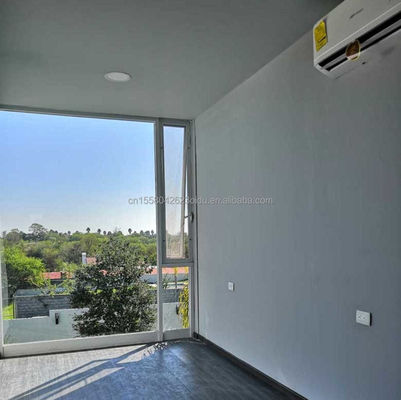 Ventanas de aleación de aluminio usadas en 20 pies Casa de madera prefabricada de lujo con cocina y baño