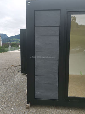 Ventanas de aleación de aluminio usadas en 20 pies Casa de madera prefabricada de lujo con cocina y baño