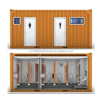Toilet para tienda o villa de aleación de aluminio Ventanas y diseño moderno de mediados de siglo