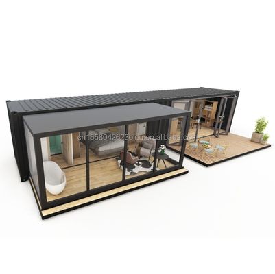 Diseño moderno personalizado Estándar de la UE Casa de contenedores prefabricada de acero plegable Contenedor de 2 dormitorios Casas Hoteles Baños