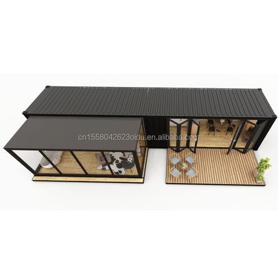 Diseño moderno personalizado Estándar de la UE Casa de contenedores prefabricada de acero plegable Contenedor de 2 dormitorios Casas Hoteles Baños