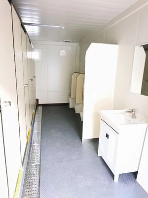 Toilet para tienda o villa de aleación de aluminio Ventanas y diseño moderno de mediados de siglo