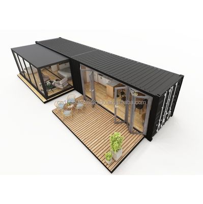 Diseño moderno personalizado Estándar de la UE Casa de contenedores prefabricada de acero plegable Contenedor de 2 dormitorios Casas Hoteles Baños