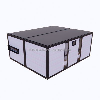 Contenedor de lujo moderno expandible de dos pisos Casa prefabricada de madera pequeña Edificios Hotel Apartamento Cabina de acero Casa prefabricada