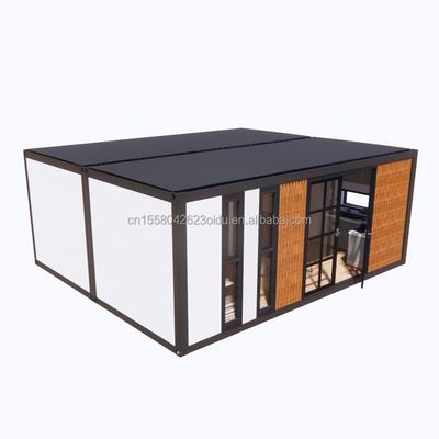 Contenedor de lujo moderno expandible de dos pisos Casa prefabricada de madera pequeña Edificios Hotel Apartamento Cabina de acero Casa prefabricada