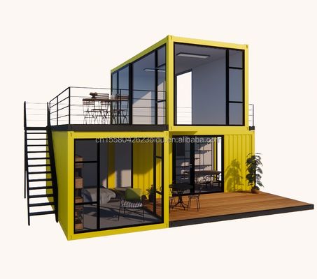 Ventanas de aleación de aluminio personalizadas 3 módulos contenedor de vida modular paquete plano prefabricado oficina o casa de jardín hecha de acero