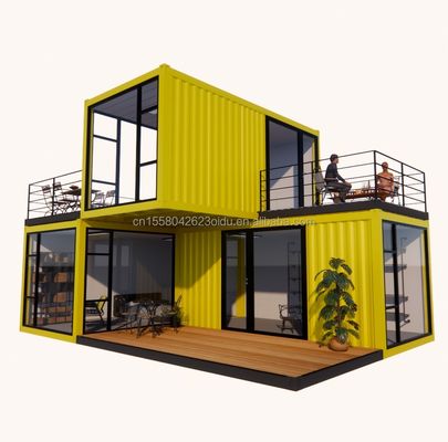 Ventanas de aleación de aluminio personalizadas 3 módulos contenedor de vida modular paquete plano prefabricado oficina o casa de jardín hecha de acero