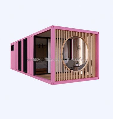 Aluminio de aleación de ventanas 3 dormitorios Contenedor Residencia con embalaje y ondas de paneles sandwich paredes
