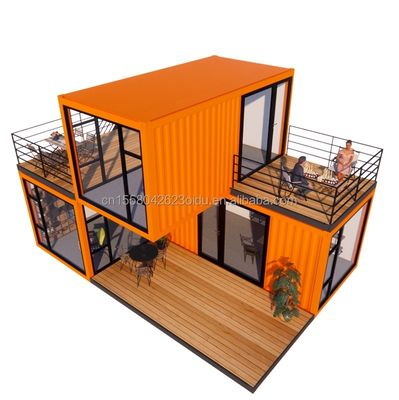 Ventanas de aleación de aluminio personalizadas 3 módulos contenedor de vida modular paquete plano prefabricado oficina o casa de jardín hecha de acero
