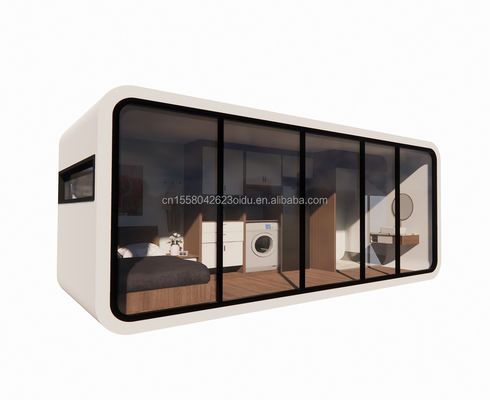 Casa prefabricada moderna de 20 pies y 40 pies al aire libre Mini Pod Casa de café móvil de trabajo Apple Cabin-Popular Cabina prefabricada apartamento apartamento
