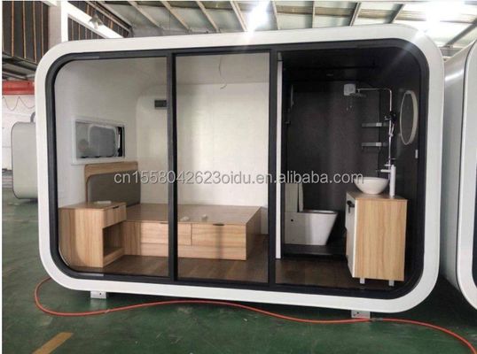 Casa prefabricada moderna de 20 pies y 40 pies al aire libre Mini Pod Casa de café móvil de trabajo Apple Cabin-Popular Cabina prefabricada apartamento apartamento