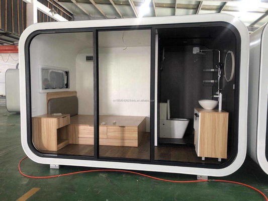 Casa prefabricada moderna de 20 pies y 40 pies al aire libre Mini Pod Casa de café móvil de trabajo Apple Cabin-Popular Cabina prefabricada apartamento apartamento