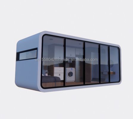 Casa prefabricada moderna de 20 pies y 40 pies al aire libre Mini Pod Casa de café móvil de trabajo Apple Cabin-Popular Cabina prefabricada apartamento apartamento