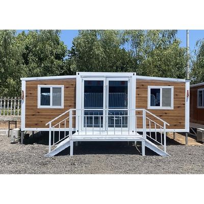Casas de madera en color personalizado EU Prefabricado 20 pies Casa de expansión de tres dormitorios
