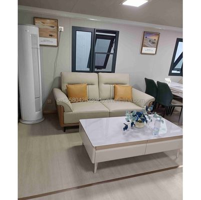 Casas de madera en color personalizado EU Prefabricado 20 pies Casa de expansión de tres dormitorios