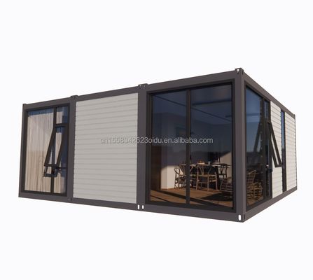 Acero galvanizado doblado 180g 20ft 40ft desmontable Prefabricado Contenedor de paquete plano Casa con 2 dormitorios para hotel