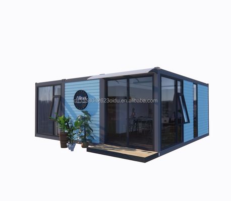 Acero galvanizado doblado 180g 20ft 40ft desmontable Prefabricado Contenedor de paquete plano Casa con 2 dormitorios para hotel
