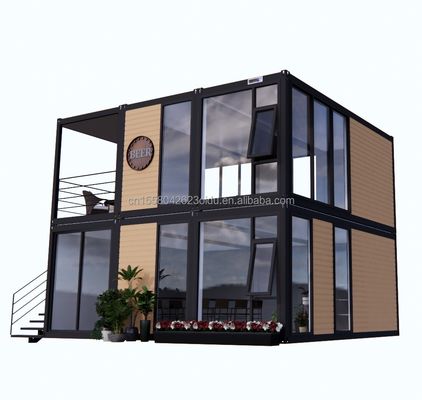 Apariencia moderna de madera embalaje plano casa móvil marco de acero acero galvanizado curva de acero 180g para 10 pies 20 pies contenedor