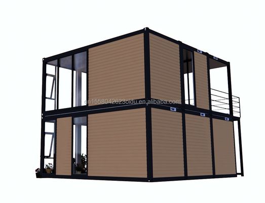 Apariencia moderna de madera embalaje plano casa móvil marco de acero acero galvanizado curva de acero 180g para 10 pies 20 pies contenedor