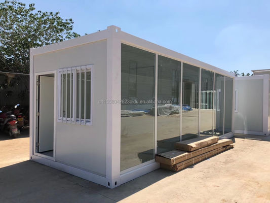 Embalaje familiar portátil de 20 pies o 40 pies de lujo Contenedor prefabricado con ventanas de aleación de aluminio